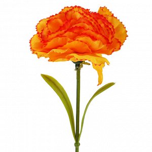 Цветок "Гвоздика" цвет - оранжевый, 58см, цветок - д8х5см (Китай)