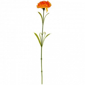 Цветок "Гвоздика" цвет - оранжевый, 58см, цветок - д8х5см (Китай)