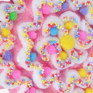 СНОУ БУМ Подвеска декоративная в виде конфеты - леденца на палочке, 20x5x46 см, цвет розовый