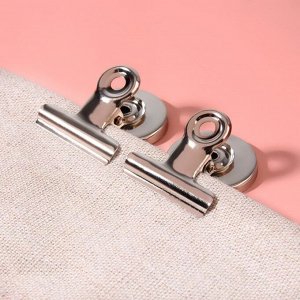 Зажимы для кроя с магнитом, 3.1 см, 5 шт., цвет серебряный