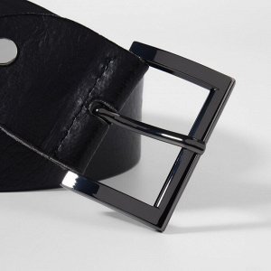 Арт Узор Пряжка для ремня, 4,8 x 3,4 см, 38 мм, цвет чёрный никель