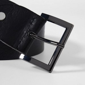 Пряжка для ремня, 4.8x3.4 см, 38 мм, цвет чёрный никель