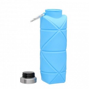Бутылка для воды складная, 700 мл, 22 х 6.5 см, силиконовая