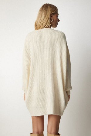 Женский длинный базовый трикотажный свитер большого размера BV00099