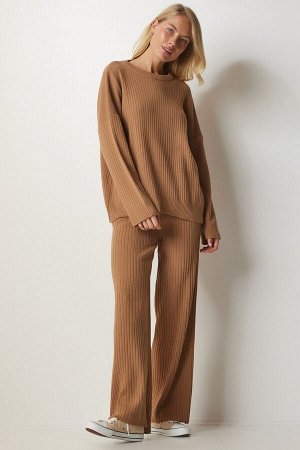 Женский комплект брюк-свитера бисквитного трикотажа MX00112