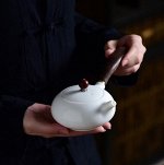 Керамический чайник с боковой плоской ручкой, 200мл