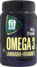 Omega-3 FIT ACTIVE Омега 3+Ламинария+Витамин Е - 120 капсул