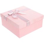Коробка подарочная &quot;С любовью&quot; 17,5*17,5*8 см, розовый