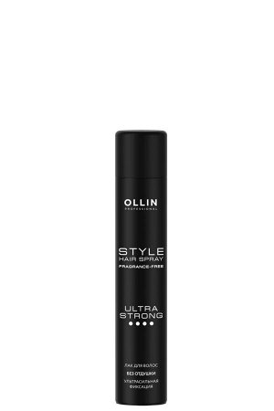 OLLIN STYLE Лак для волос ультрасильной фиксации без отдушки 400мл