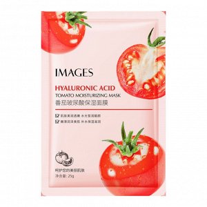 IMAGES HYALURONIC ACID TOMATO Увлажняющая маска – салфетка с экстрактом томата, 25г