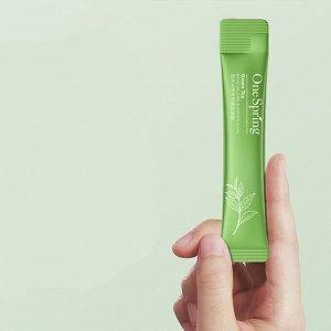 ONE SPRING Green Tea Moisturizing Sleeping Mask ночная гель-маска для лица с зеленым чаем, 4мл