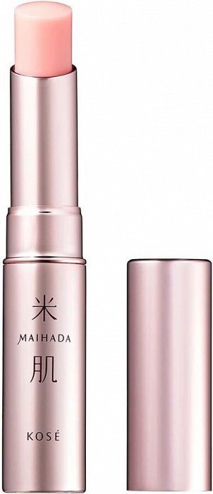 KOSE Rice Skin Glossy Drop Lip Essence Tint 01 (Neutral Pink) - увлажняющая помада в натуральном розовом оттенке
