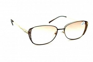 готовые очки f- 1008 brown/gold тонировка