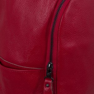 Рюкзак S027 натуральная кожа (красный)