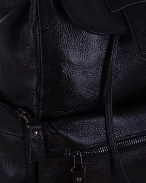 Рюкзак S5004 натуральная кожа (черный)