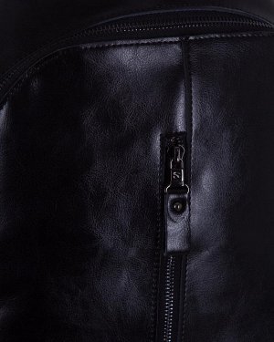 Рюкзак S16655A натуральная кожа (черный)