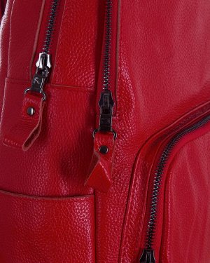 Рюкзак S029 натуральная кожа (красный)