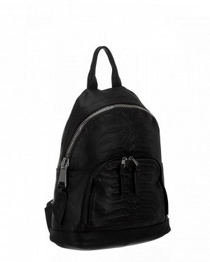 Рюкзак S16049 натуральная кожа (черный)