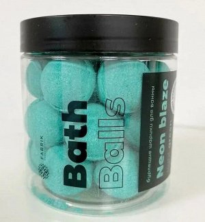 Fabrik cosmetology Шарики бомбочки бурлящие для ванны NEON BLAZE Light green 340г банка
