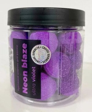 Fabrik cosmetology Шарики бомбочки бурлящие для ванны NEON BLAZE Ultra violet 340г банка