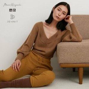 Женский свитер, коричневый