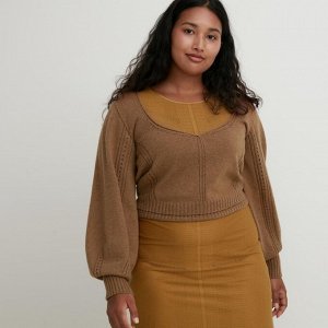 Женский свитер, коричневый