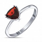 Серебряное кольцо с гранатом
