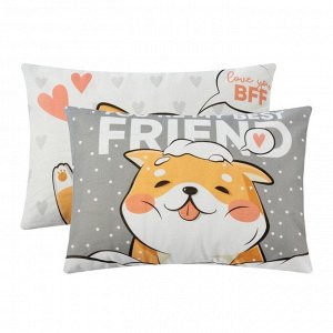 Комплект наволочек «Этель» Best friend, 50x70 см, 2 шт., бязь, хлопок 100%