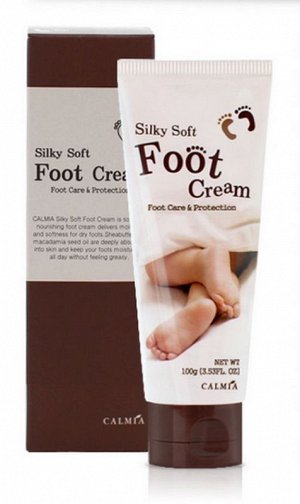 Крем для ножек с маслом Ши и Макадамии 100гр Calmia Silky Soft Foot