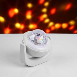 Световой прибор «Караоке» 20 см, динамик, микрофон, 5 В, свечение RGB