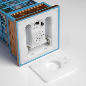 Светодиодная фигура «Снеговик в телефонной будке» 10.5 x 25 x 10.5 см, пластик, батарейки ААх3 (не в комплекте), USB, свечение тёплое белое