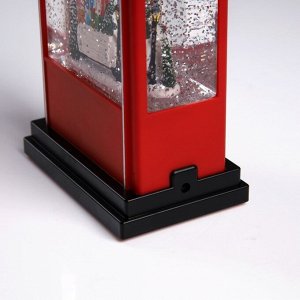 Светодиодная фигура «Бензоколонка» 11.5 x 28 x 7.5 см, пластик, батарейки ААх3 (не в комплекте), USB, свечение тёплое белое