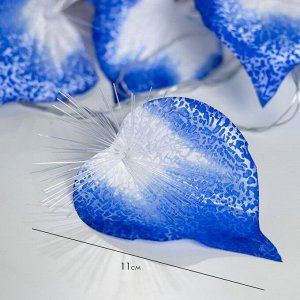 Декоративная подсветка "Антуриум" 20хLED 4000К 5м синий 500х9х10см RISALUX