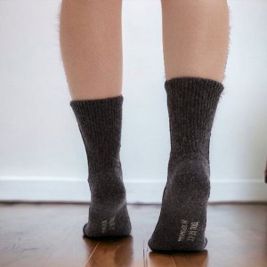 Носки шерстяные теплые 70% шерсть, размер 37-39, шоколадный. Монголия
