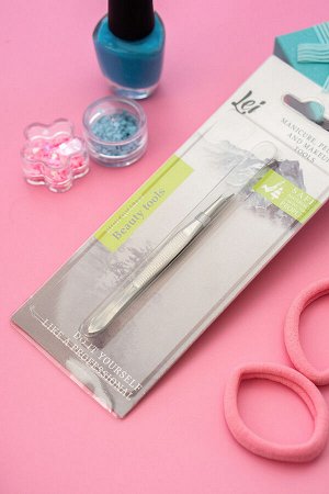 Lei, Пинцет для бровей 940068 прямой серия 158 незаточенный, серебро