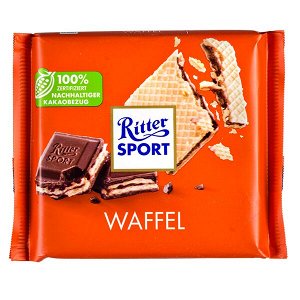 RITTER SPORT Шоколад Риттер Спорт Вафля и Какао-Мусс 100 г 1/10