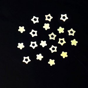 Пайетки для декора «Звездное небо», цвет белый/голографический