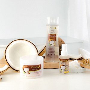 Маска для волос увлажняющая и оздоровительная "Кокос" ThongSuk / ThongSuk Butterfly Coconut Herbal Treatment Mask