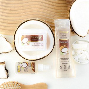 Маска для волос увлажняющая и оздоровительная "Кокос" ThongSuk / ThongSuk Butterfly Coconut Herbal Treatment Mask