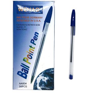 Ручка шариковая синяя 200983103 934-1-L (1/80/50)