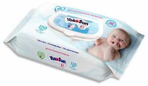 YokoSun Детские влажные салфетки 120шт. 5005 (1/18)