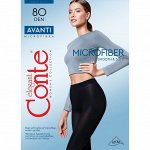Колготки Avanti  80  (Conte) плотные, непрозрачные из нитей микрофибры и Lycra, с ластовицей
