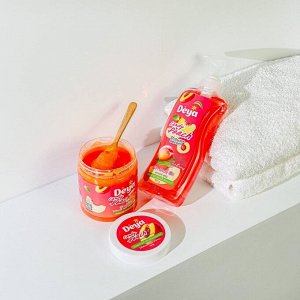 Гель для душа с мочалкой «Сочный Персик» Deya / Deya Shower Serum Candy Peach