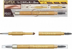EXCEL Pencil Eyebrow - карандаш для бровей натуральных оттенков