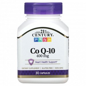 21st Century, Co Q-10, 400 мг, 30 капсул