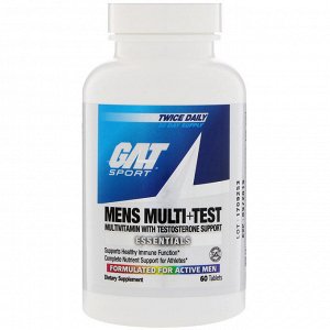 GAT, Mens Multi + Test, 60 Tablets