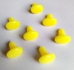 Носики-глазки винтовые овальные для мягких игрушек, 7*10 см, 10 шт