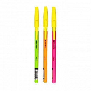 Ручка шариковая 1.0 мм, BRAUBERG Color, чернила синие