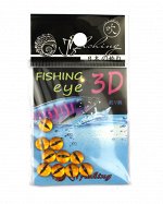 Глазки JpFishing Fishing Eye 3D (8мм, 10шт, color 004)