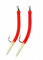 Крючки для ловли трески JpFishing Gummy Makk 8/0 (2шт, color 001)